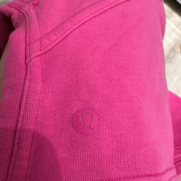 Lululemon All Yours Cropped Hoodie, Sonic Pink, Size 6 - Picture 5 of 5
